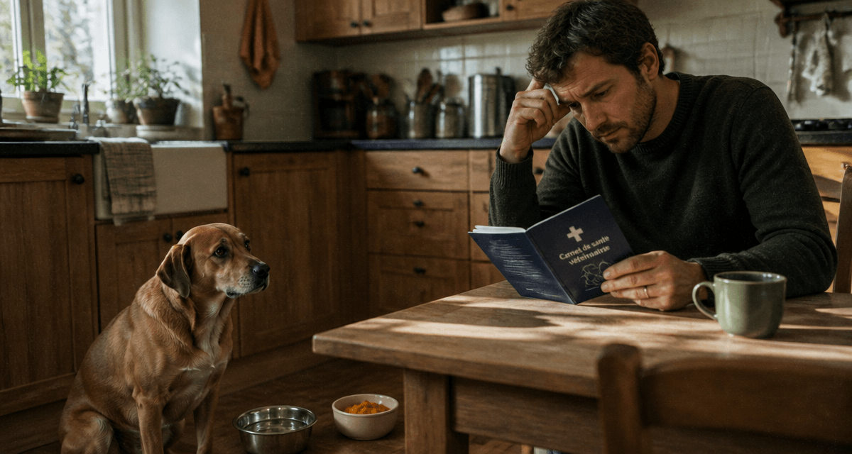 chien constipe quoi faire assis cuisine