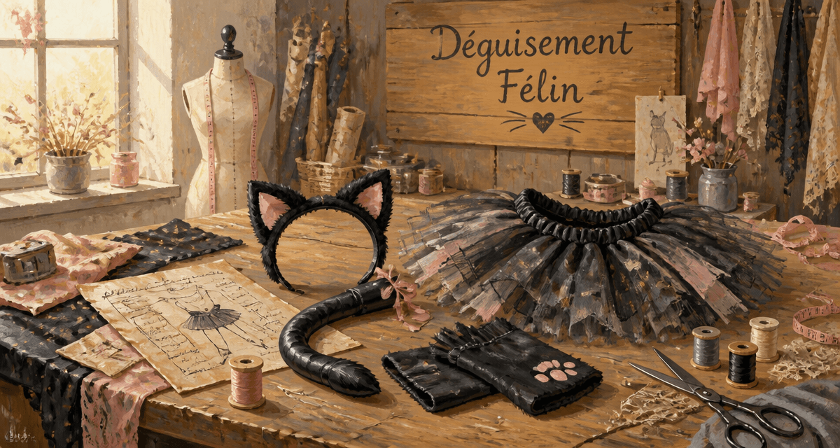 deguisement chat enfant accessoires couture