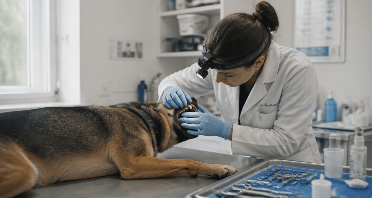 detartrage chien danger sur table clinique
