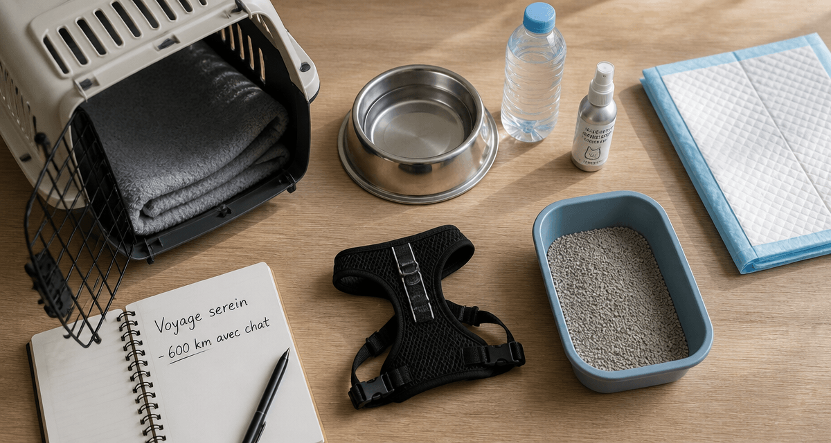 faire 600 km avec un chat accessoires voyage