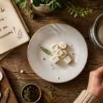 fromage de chevre chien friandise sur table