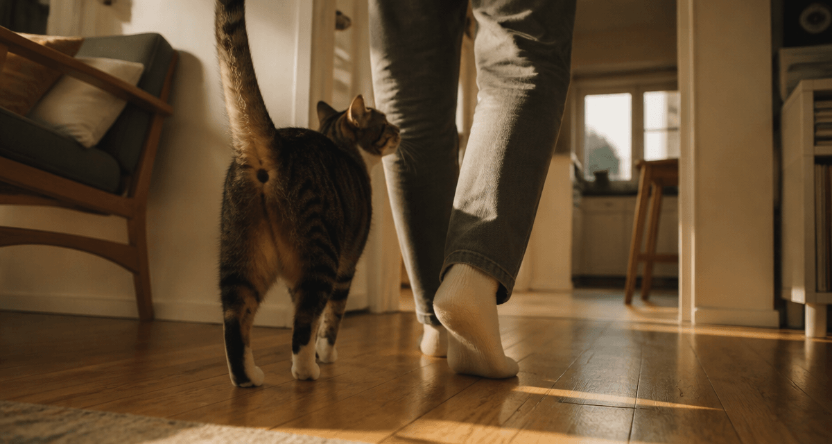 pourquoi mon chat me suit partout