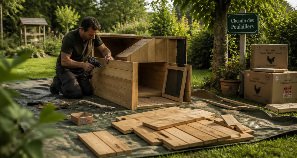 avis chemin des poulaillers montage poulailler bois