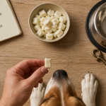 mozzarella chien bol gamelle main beagle