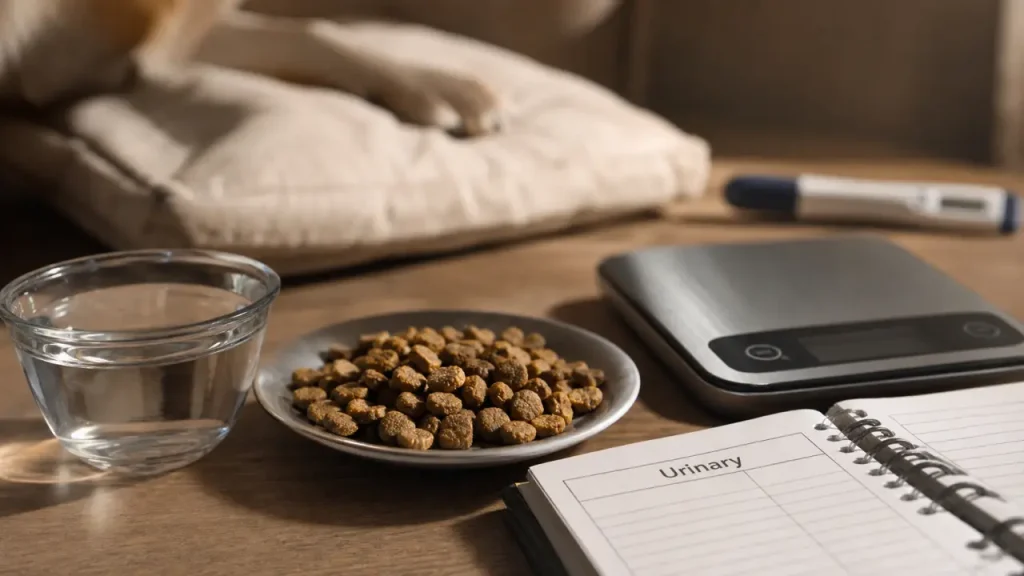 Croquettes urinary pour chien : struvite, oxalate et erreurs à éviter avant d’acheter
