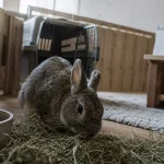 Durée de vie du lapin : lapin mange du foin, eau et soins pour vivre longtemps