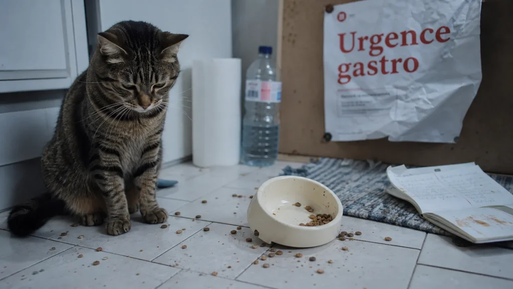 Gastro du chat : vomissements, diarrhée et 48 heures avant de consulter