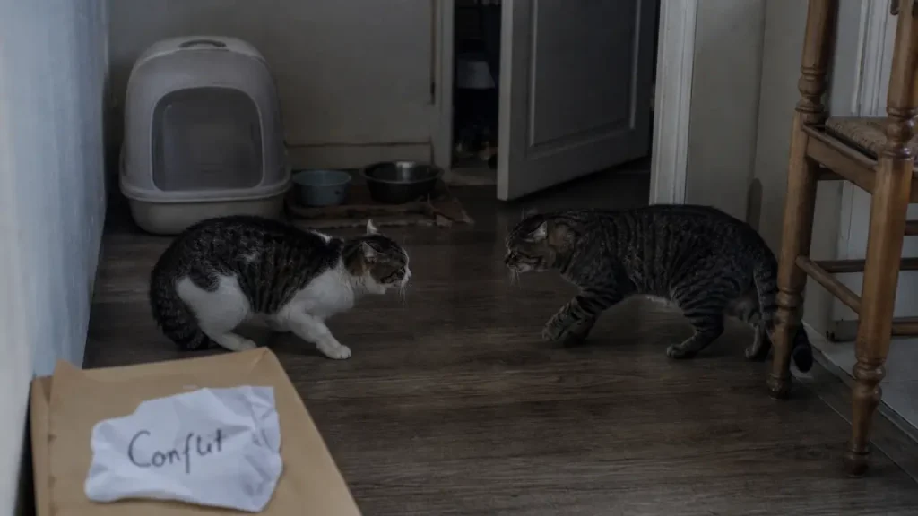 Mes chats se battent du jour au lendemain : conflit entre deux chats
