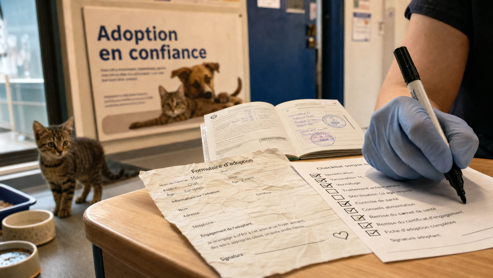 Ou trouver des chatons : formulaire adoption en confiance et chaton