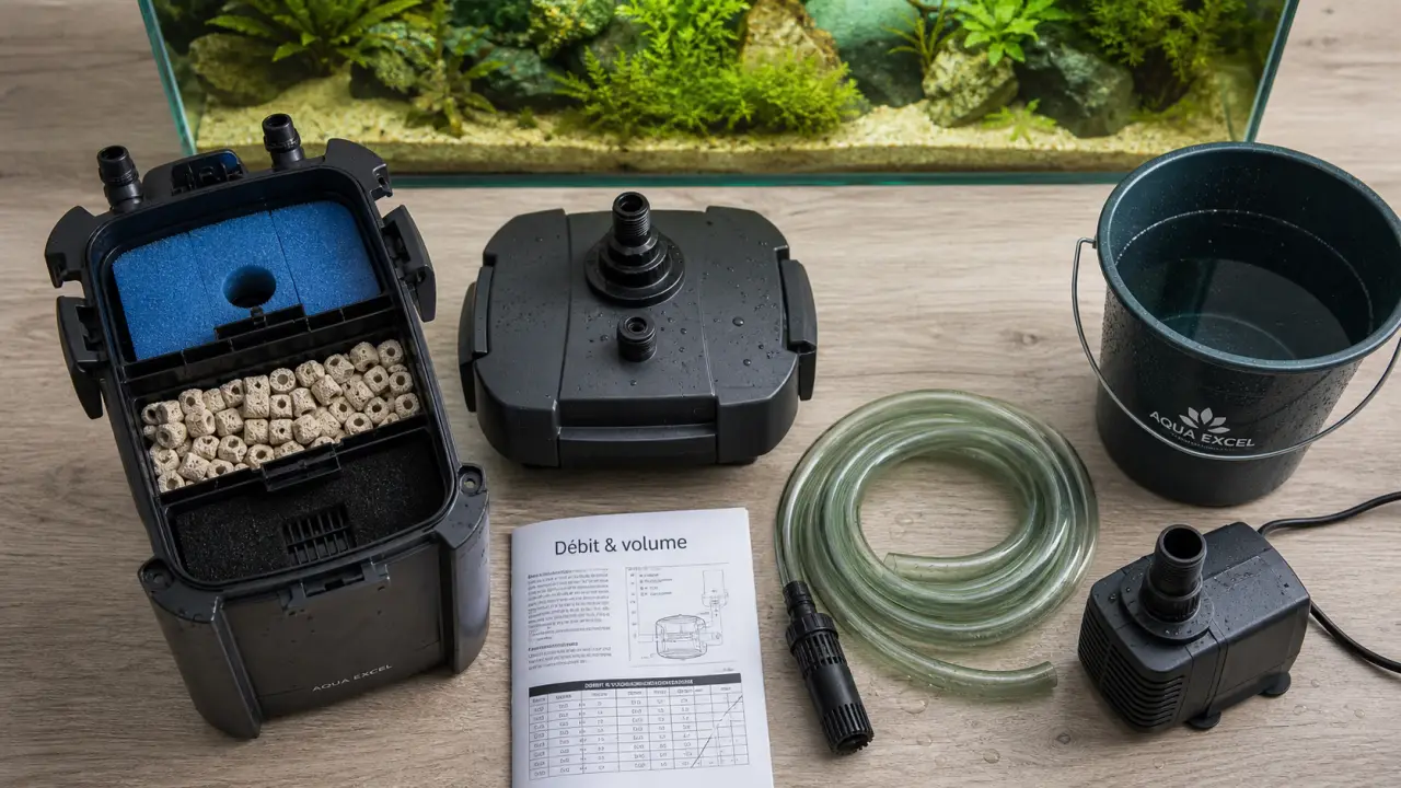 Pompe aquarium externe pour débit silencieux