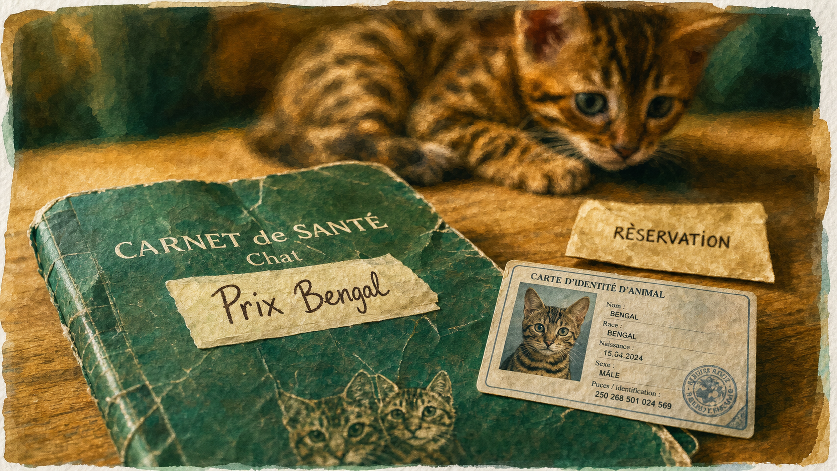 Prix d un chaton bengal : carnet de santé et réservation