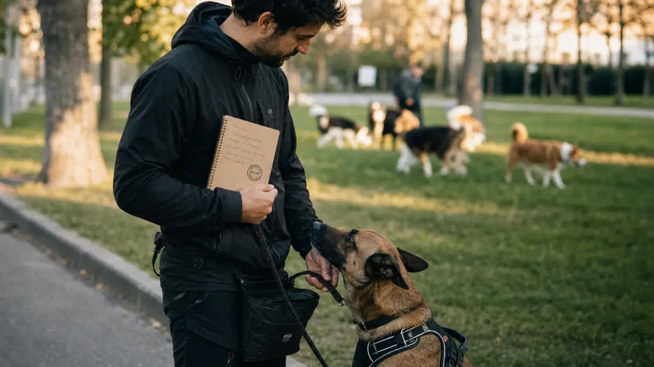 Tarif éducation canine : éducateur avec chien, bilan et séance 50€