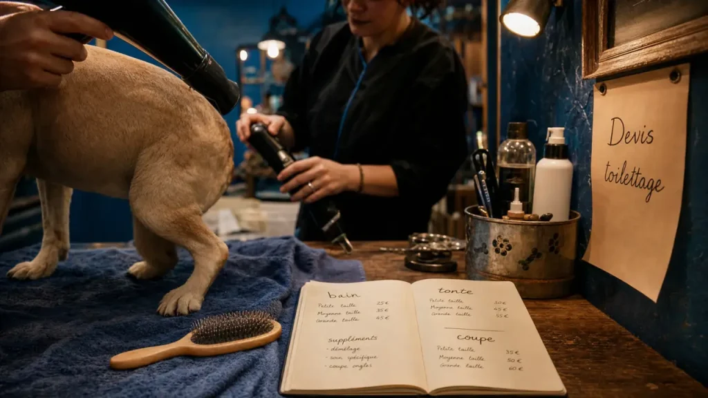 Tarif toiletteur chien : le guide pour estimer votre budget et choisir la bonne prestation