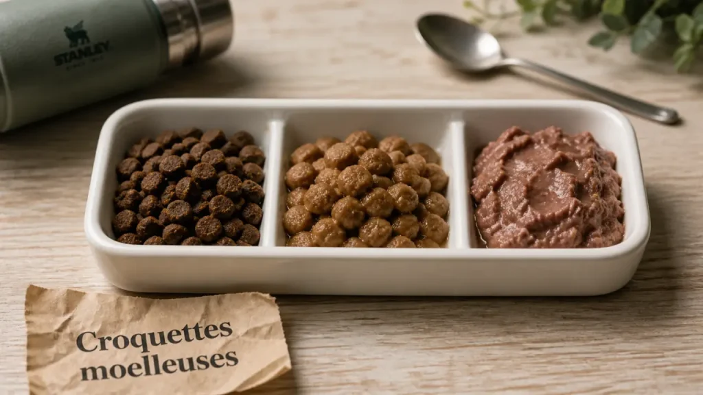 Croquettes moelleuses pour chien : la texture tendre aide, mais la composition décide