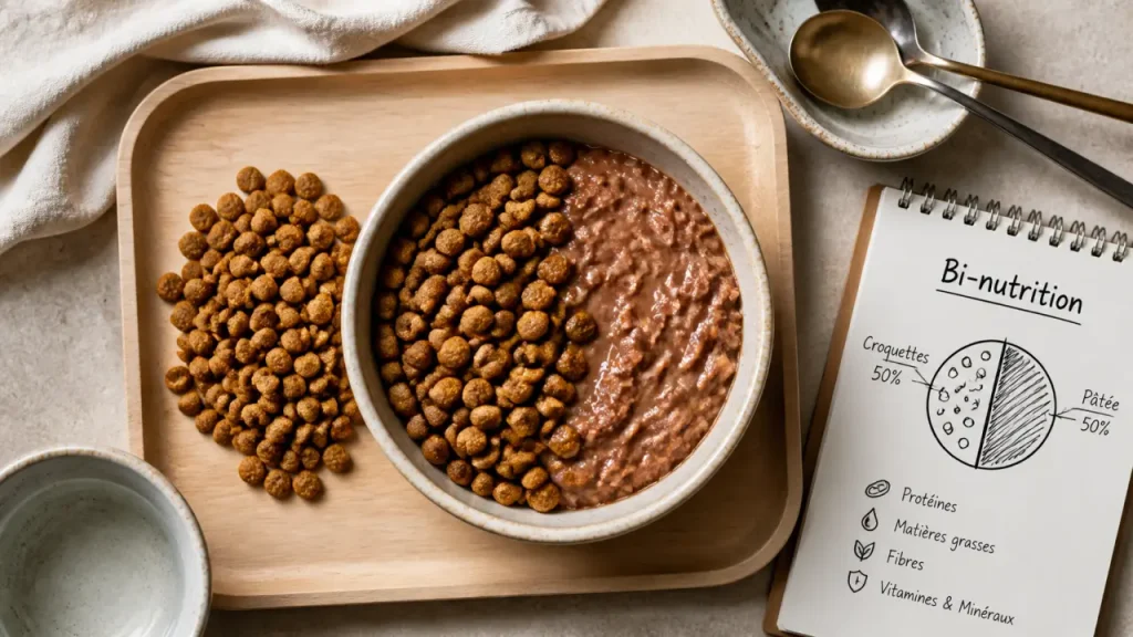 Mélanger croquettes et pâtée pour chien : oui, à condition d’ajuster la ration