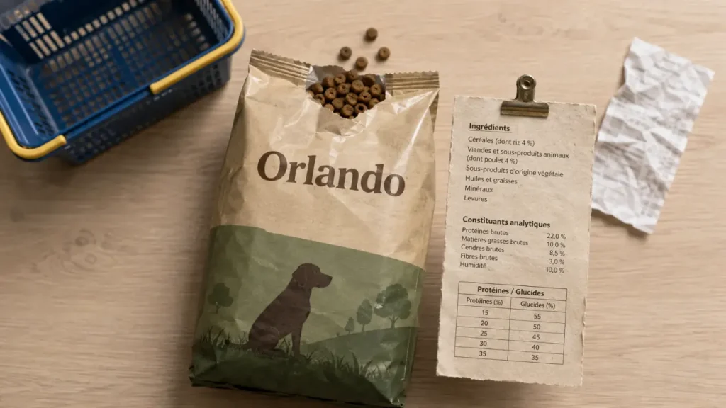 croquettes chien lidl : prix bas, composition floue, stock à vérifier