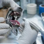 Détartrage dent chien sous anesthésie, vétérinaire en clinique