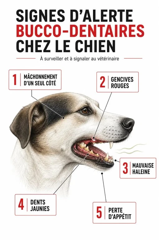 Détartrage dent chien : signes d’alerte visibles avant la consultation