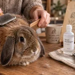 Lapin toilettage : brosse et peigne pour pelage impeccable