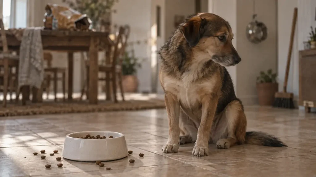 Mon chien ne mange plus ses croquettes : les signes à surveiller et les bons réflexes