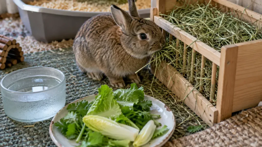 Alimentation du lapin : du foin à volonté, pas des carottes à chaque repas