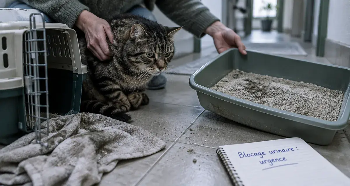 Blocage urinaire chat : traitement maison ne remplace pas l’urgence vétérinaire