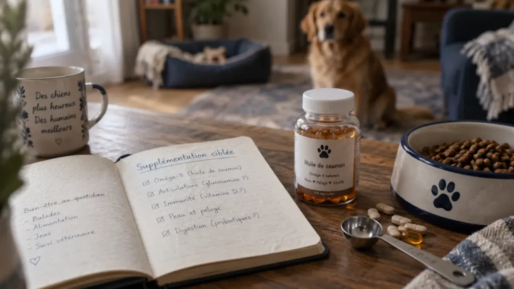 Complément alimentaire pour chien : évitez les cumuls qui favorisent le surdosage
