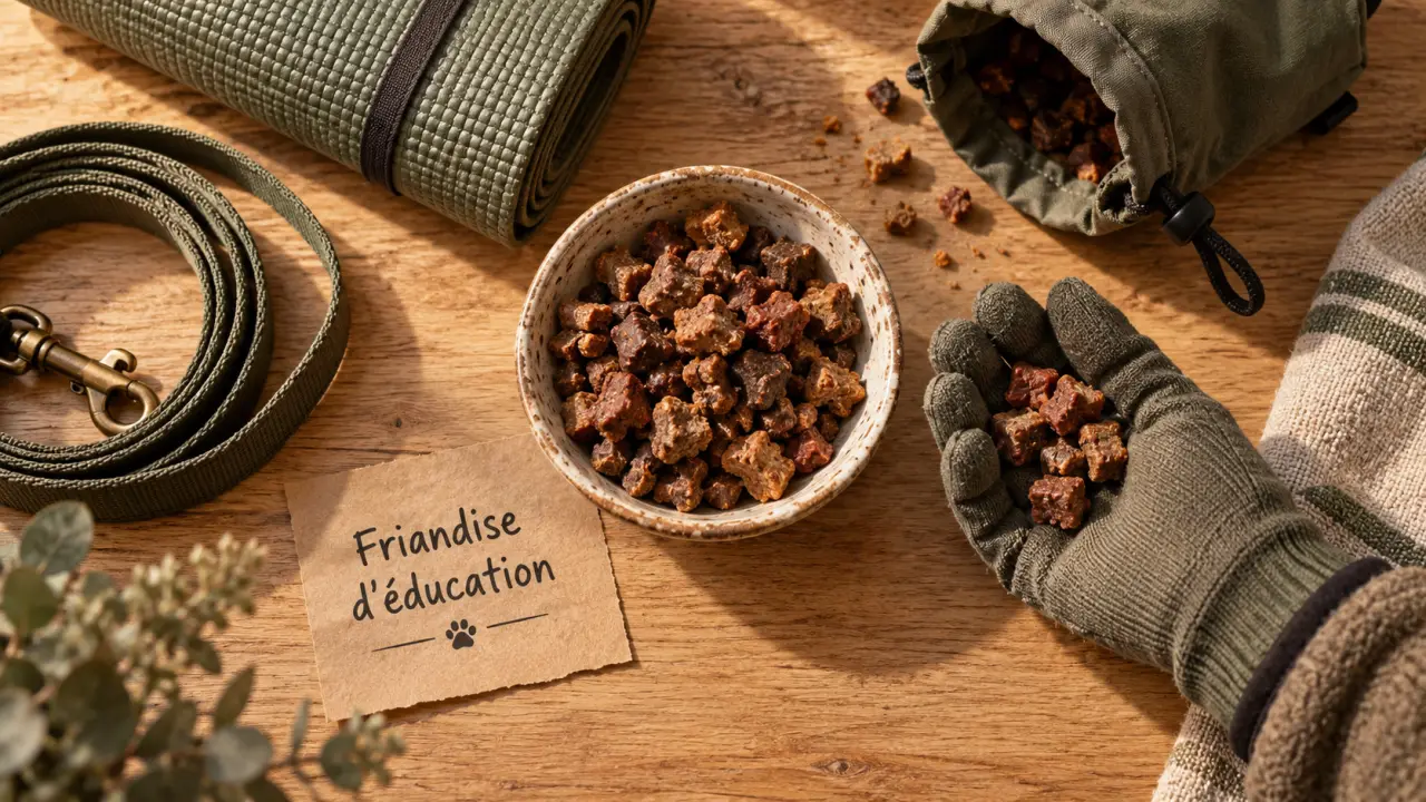 Friandise éducation chien : mini friandises pour entraînement rapide